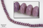 5mm x 10mm Lavender Glass Rondelle Strand (100 Pcs) #5551-General Bead