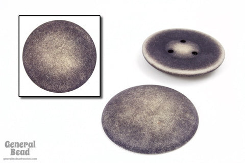 30mm Distressed Grey Blue Low Dome Cabochon-General Bead