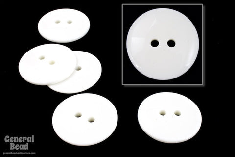 20mm White Button #5720-General Bead