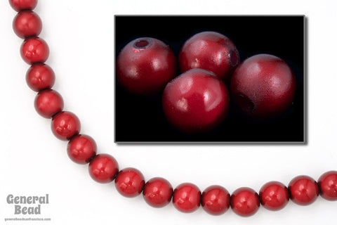8mm Cranberry Wonder Bead (25 Pcs) #5743-General Bead