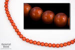 6mm Burnt Orange Wonder Bead-General Bead