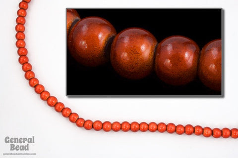 5mm Burnt Orange Wonder Bead-General Bead