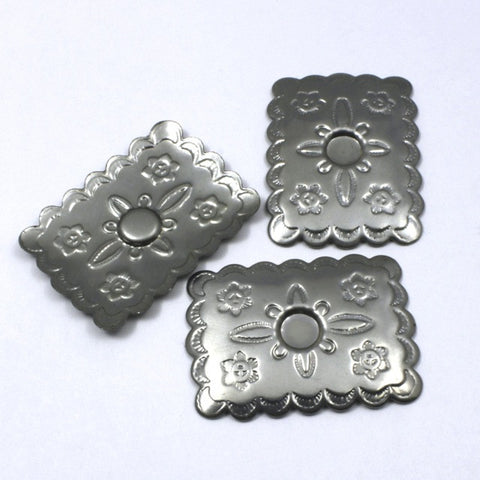 30mm Silver South West Style Rectangle #61-General Bead