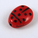 9mm Red Ladybug (4 Pcs) #641-General Bead