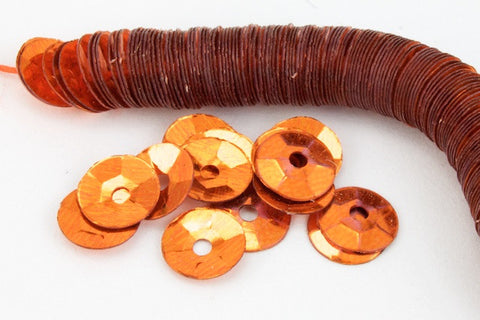 5mm Vintage Metallic Orange Cupped Sequin-General Bead