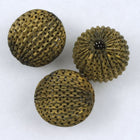 26mm Perforated Brass Round Bead (2 Pcs) #655-General Bead
