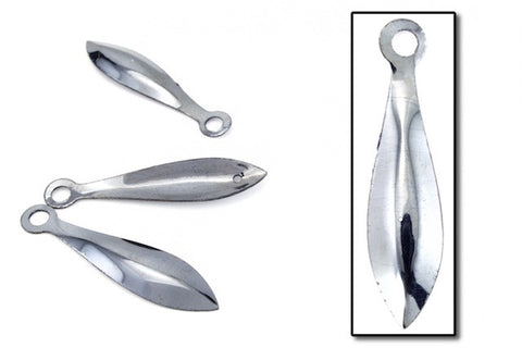 35mm Vintage Gunmetal Drop Sequin (50 Pcs) #6603-General Bead