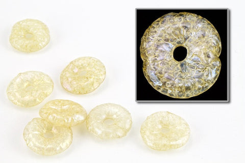 8mm Vintage Cream Iris Bubble Donut Sequin (100 Pcs) #6645-General Bead