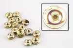 5-6mm Iridescent Gold Donut Puff Sequin (100 Pcs) #6662-General Bead