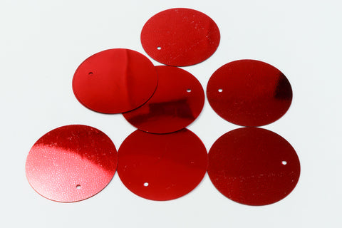 25mm Metallic Red Paillette (10 Pcs) #6671-General Bead