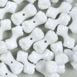 16mm White Lucite Double Flower Bead-General Bead