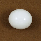 15mm x 18mm Seamless White Lucite Oval Bead-General Bead