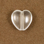 10mm Clear Lucite Heart Bead-General Bead