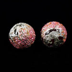 14mm Handmade Pink/Silver Bead #714-General Bead