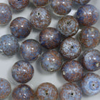 Light Blue/Gold 14mm Handmade #715-General Bead