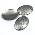 18mm x 25mm Steel Domed Floral Oval-General Bead