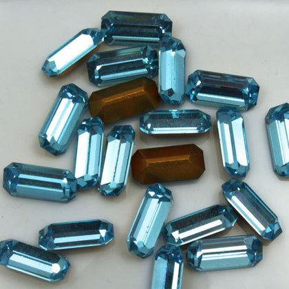 4500 6mm x 12mm Aqua-General Bead