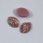 10mm x 14mm Pink AB Navette Cabochon #802-General Bead