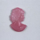 12mm Matte Pink Glass Lady's Profile #XS115-C SOLD OUT-General Bead