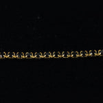 Rhinestone Chain 14pp Jet/Gold-General Bead