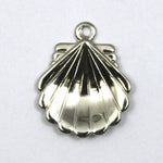 18mm Silver Scallop Shell (2 Pcs) #8-General Bead