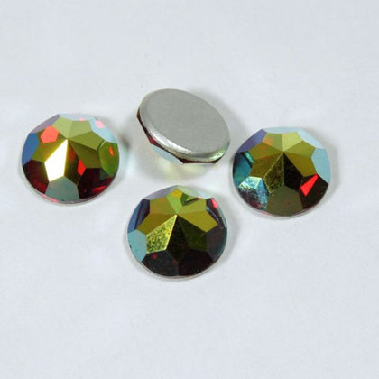 Vintage Swarovski 2020 8mm Light Siam AB Rauten Rose #973-General Bead