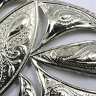 75mm Vintage Silver Butterfly Filigree #97-General Bead