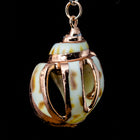 27mm Scotch Bonnet Shell with Gold Accents #SHELL 8-General Bead
