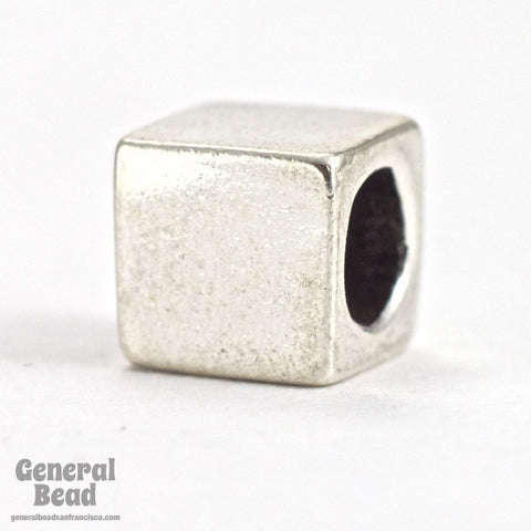 5mm Sterling Silver "Blank" Alphabet Cube-General Bead