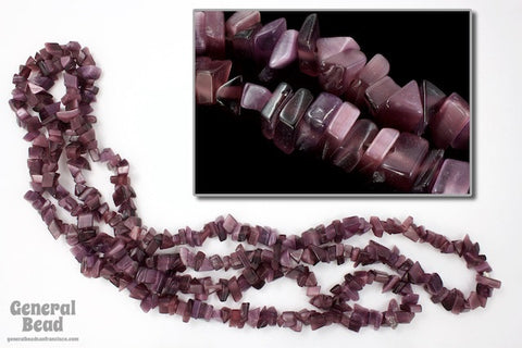 36" Purple Fiber Optic Chip Strand #SP101-General Bead