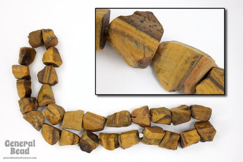 16" Rough Cut Tiger's Eye Strand #SP112-General Bead