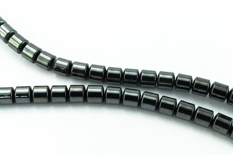 3mm x 3mm Hematite Barrel Bead (102 Pcs) #SP11-General Bead