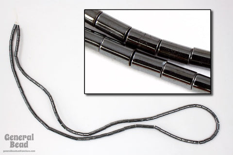 16" 2mm x 4mm Hematite Tube Bead Strand (100 Pcs) #SP16-General Bead