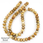5mm x 8mm Picture Jasper Faceted Rondelle Strand #SP33-General Bead