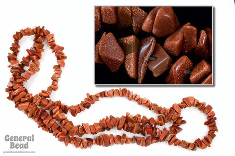36" Goldstone Chip Strand #SP48-General Bead