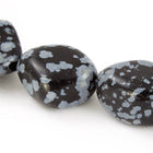 18mm Snowflake Obsidian Nugget Strand #SP76-General Bead