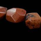 12mm x 18mm Faceted Mahogany Jasper Strand #SP82-General Bead