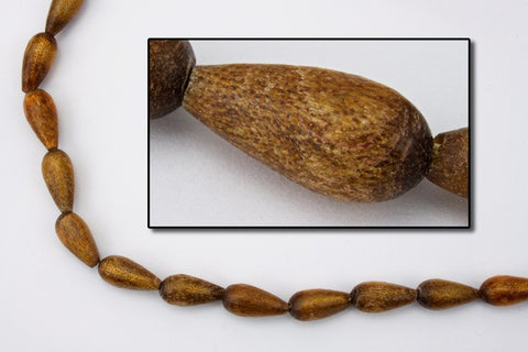 13mm Polished Golden Coral Teardrop Strand #SP84-General Bead