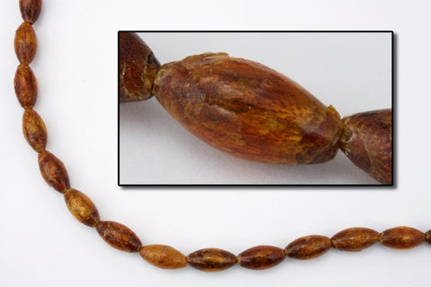 11mm Polished Golden Coral Oval Bead Strand #SP86-General Bead