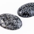 18mm x 25mm Snowflake Obsidian Cabochon #SPC009-General Bead