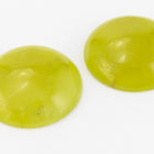 18mm Olive Jade Cabochon #SPC108-General Bead