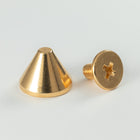 6.6mm Gold Spike with Screw #SPIKE9