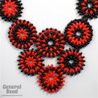 2.5mm x 5mm Jet Picasso Czech Super Duo Tube-General Bead