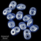 2.5mm x 5mm Light Blue Pearl Czech Super Duo Tube-General Bead