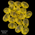 2.5mm x 5mm Matte Transparent Yellow Czech Super Duo Tube-General Bead