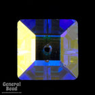 Swarovski 3400 10mm Crystal AB Square Sew-On-General Bead