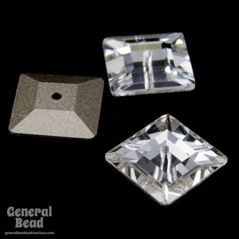 Swarovski 3400 10mm Crystal Square Sew-On-General Bead