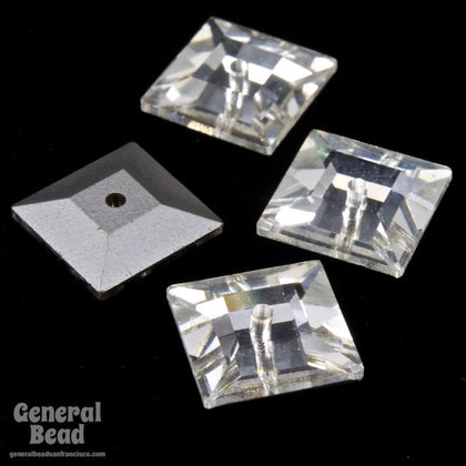Swarovski 3400 6mm Crystal Square Sew-On-General Bead