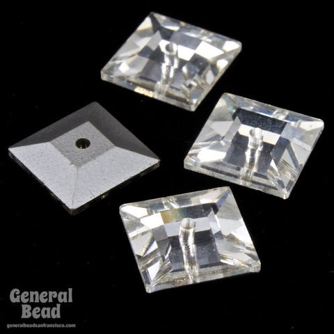 Swarovski 3400 8mm Crystal Square Sew-On-General Bead