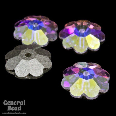 Swarovski 3700 10mm Crystal AB Marguerite Sew-On Crystal-General Bead